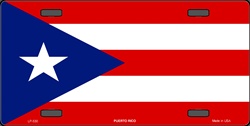 LP - 530 Puerto Rico Flag License Plate - 910