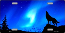 LP-541 Wolf License Plate - AB007