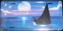 LP - 550 Sailboat License Plate - AB016