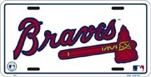 Atlanta Braves Baseball - LP - 586 Atlanta Braves MLB Baseball License Plate - 651