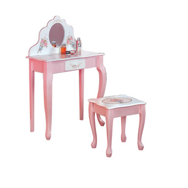 Teamson W5700AR Vanity Table and Stool