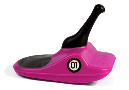 Zipfy 001-PINK Mini Luge Snow Sled - Pink