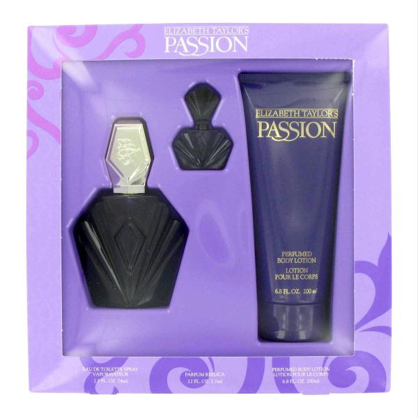 Elizabeth Taylor 400379 Gift Set - - 2.5 oz Eau De Toilette Spray + .12 oz Mini EDP + 6.8 oz Body Lotion