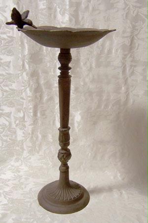 Bird Bath Cast Iron 23 Tall