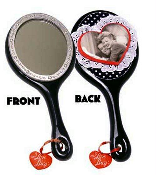 I Love Lucy Polka Dot Decoupage Hand Mirror