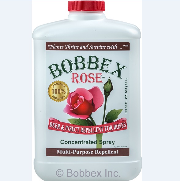 Bobbex Rose B550225 Deer and Insect Repellant Quart Concentrate Bottle