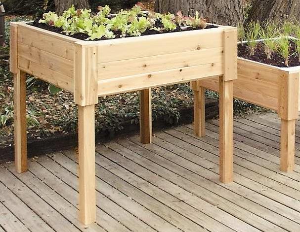 Cedar Creek 3636BS - Square Raised Garden-Shelf - 3 Feet High