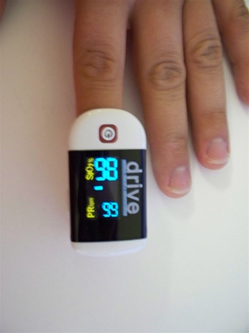 Drive Medical 18705 Fingertip Pulse Oximeter Clip Style-1- Box
