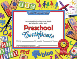 Hayes School Publishing VA605 Preschool Certificate Set of 30 8.5 X 11 Certificates