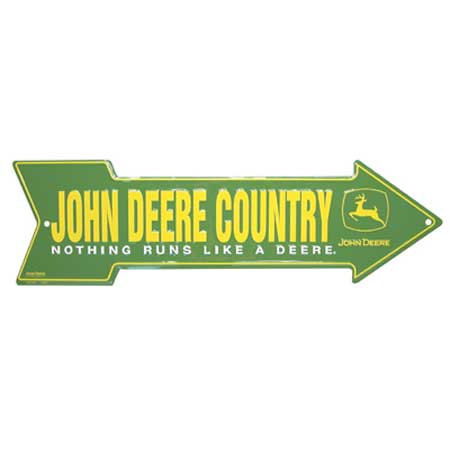John Deere 05001 JD Metal Arrow Sign  John Deere Country