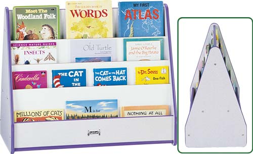 3506jcww112 - Rainbow Accents Pick-a-book Stand - 2 Sided - Navy Trim
