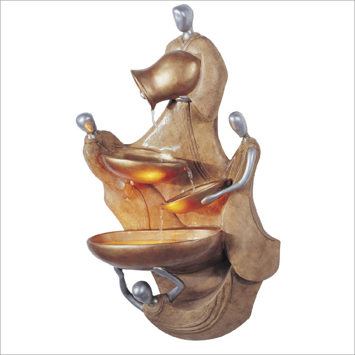Kenroy Home 02262 Vestaglia Wall Fountain- Burnished Gold Finish