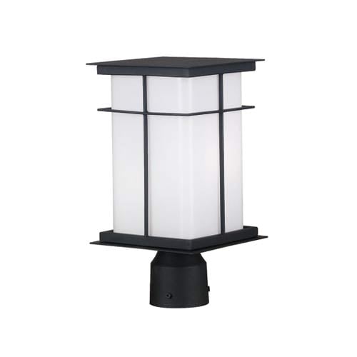 Mesa Post Lantern- Textured Black Finish