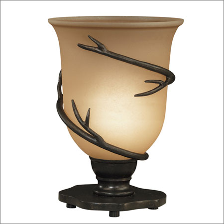 Twigs Table Torchiere- Bronze Finish