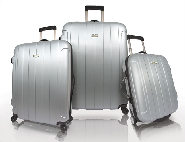 Traveler&apos;s Choice Tc3900g Rome 3pc Hard-shell Spinning-rolling Travel Collection