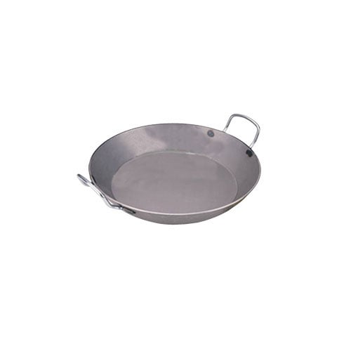 World Cuisine A4172322 Carbon Steel Paella Pan 8.625 Inches