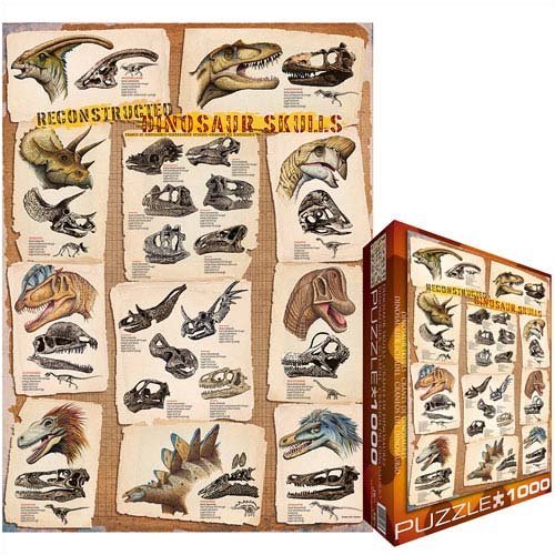Prehistoric Toys: EuroGraphics 6000-0096 Dinosaur Skulls Rec. Puzzle
