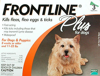 Frontlineplus3-orange Frontline Plus 3 Pack Dog 0-22 Lbs. - Orange