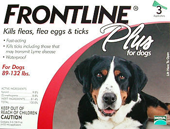 Frontlineplus3-red Frontline Plus 3 Pack Dog 89 Lbs. & Up - Red