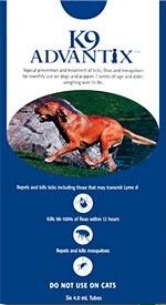 Bayer ADVANTIX4BLUE Advantix 4 Pack Dog 55 Lbs.  Up  Blue
