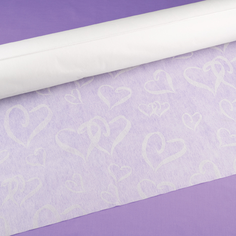 Hortense B. Hewitt 23735 Linked at the Heart White Aisle Runner by Hortense B. Hewitt