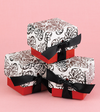 Hortense B. Hewitt 26301 Red Filigree Favor Boxes