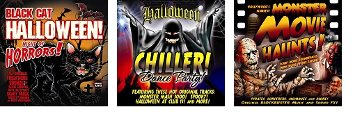 Introsound 3Pack01 Halloween CD Set Chiller Dance Party Black Cat Halloween and 