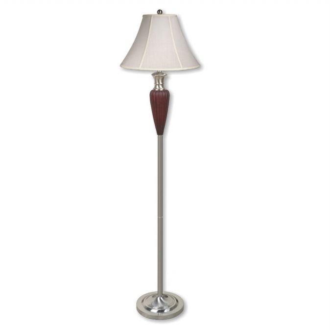 6232f Walnut Deco-base Floor Lamp