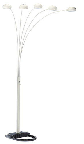 5 Arms Arch Floor Lamp - White
