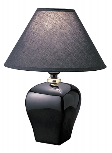 608bk Ceramic Table Lamp - Black