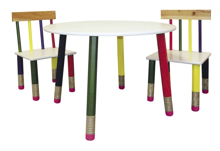 H-58a Kids Table 3-pc. Set - White Table