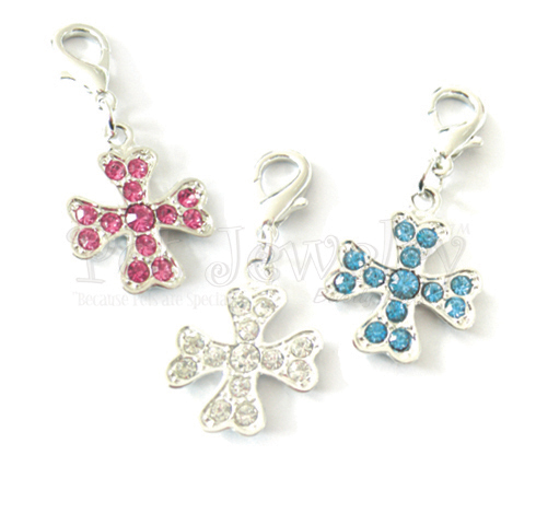 Pet Jewelry Beverly Hills 3P1 Pet Charms Sets- Dog Charms- Collar Charms- Dog Collar Charms With Swarovski Crystals