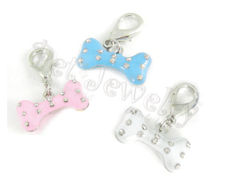 Pet Jewelry Beverly Hills 3P3 Pet Charms Sets- Dog Charms- Collar Charms- Dog Collar Charms With Swarovski Crystals