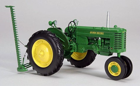 SpecCast JDM 218 John Deere MT with pull behind mower Model Tractor