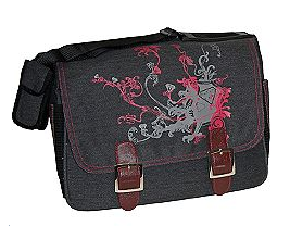 Baby and Co KC1022 Canvas Dragon Red Double Buckle Bag