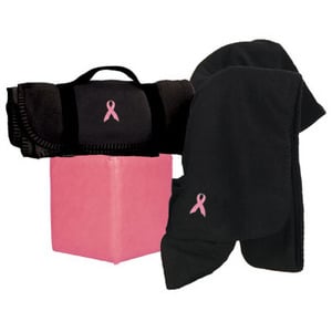 Cathys Concepts BC2021BL Breast Cancer Fleece Blanket