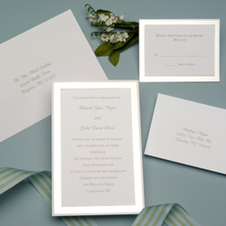 Cathy and amp;apos;s Concepts IN04 Platinum Border Invitation Kit