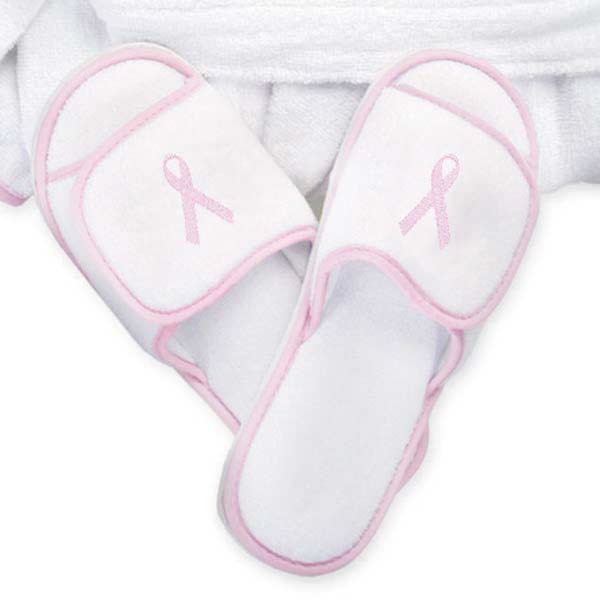 Cathys Concepts BC1778ML Breast Cancer Slippers MediumLarge