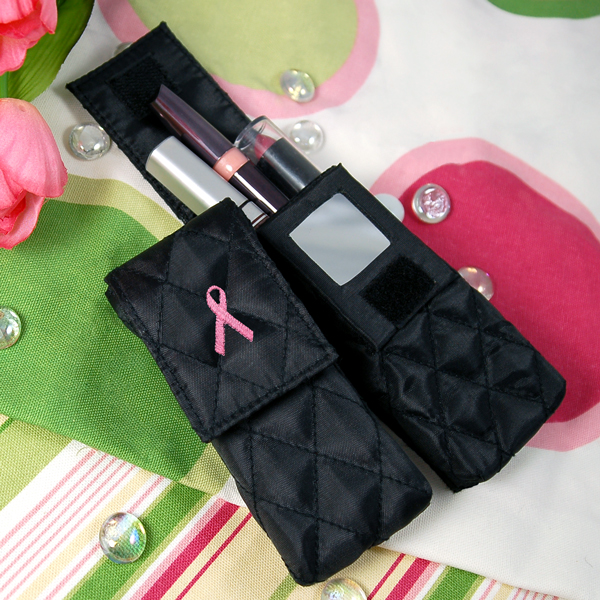 Cathys Concepts BC1871 Breast Cancer Quilted Lipstick Case