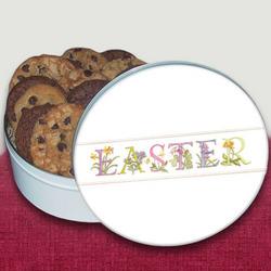 Chip-N-Dough Cookie ES-STCH30-W Garden of Easter Cookie Tin