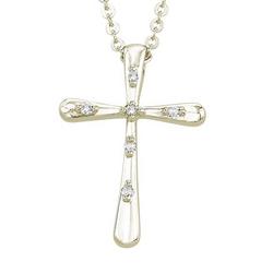 14K Yellow Gold Diamond Necklace
