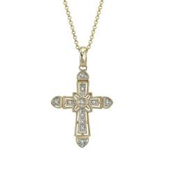 14K Yellow Gold Diamond Necklace