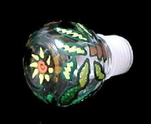 Bellissimo STOPPER-3001 Hand Painted Party Palms Design Wine Bottle Stopper