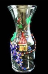 Bellissimo CARL1007 Hand Painted Wine Festival Design 1 Liter Carafe