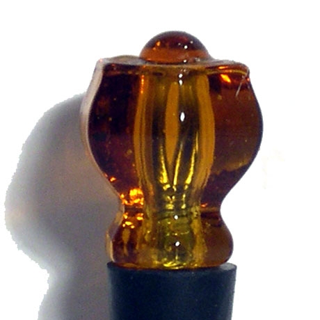 Mum s Creations BS2 Bottle Stopper-Topaz glass