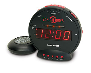 SONIC SBB500SS Sonic Bomb Loud Plus Vibrating Alarm Clock