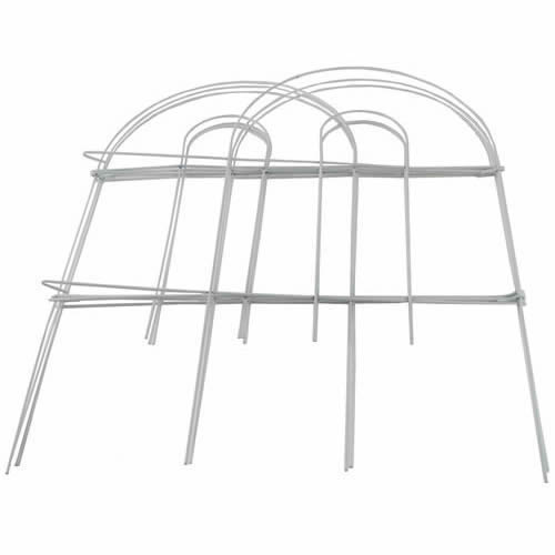 Garden Zone Round Folding Fence Border White 10 Feet - 053210