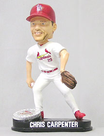 St. Louis Cardinals Chris Carpenter Forever Collectibles Blatinum Bobble Head