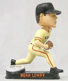 San Francisco Giants Noah Lowry Forever Collectibles Blatinum Bobble Head