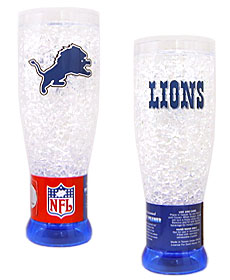 Detroit Lions Crystal Pilsner Glass